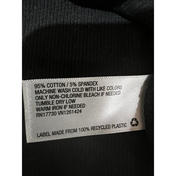 Wild Fable Crop Top Short Sleeve Ties in Back ~ Size Medium ~ Black - Picture 4 of 4